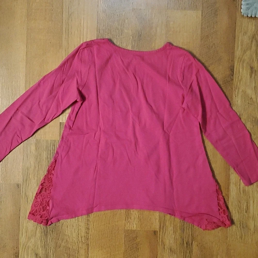2 Girls Long Sleeve Shirts- LOVE by‎ Children's Place & Cat by Wonder Nation 7-8